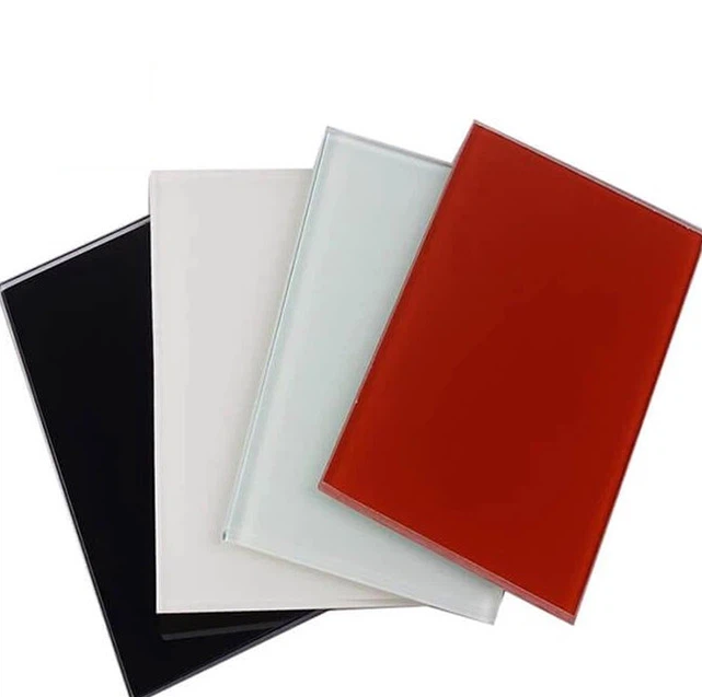 White Lacquered Glass For Wardrobe